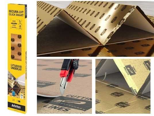Paklotas grindims Secura LVT Click Smart 1,5mm (6,25m2) - Image 3