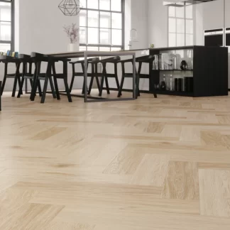 Vinilinės grindys Amaron Herringbone Acoustic– HARLOW OAK – CASA158